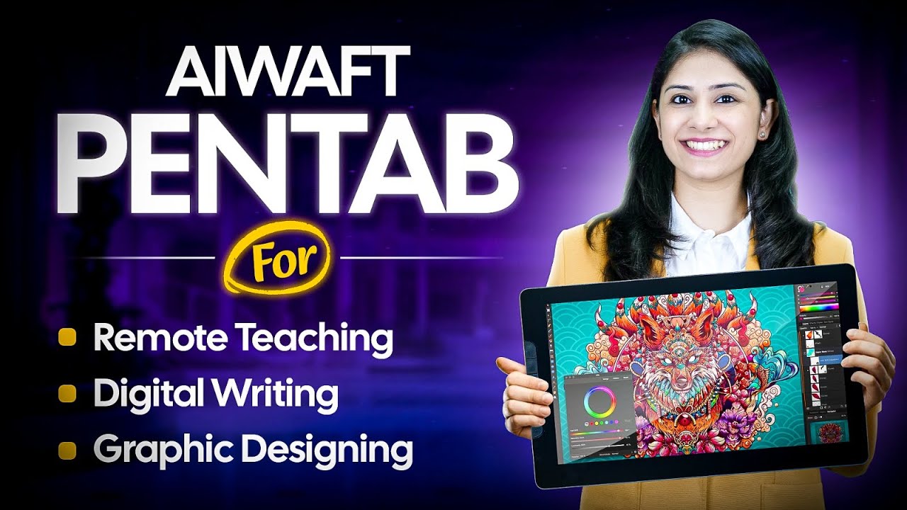 AIWaft Display PenTab Review 🔥| Teachers, Designers & Creators के लिये Best Digital Writing Tab!