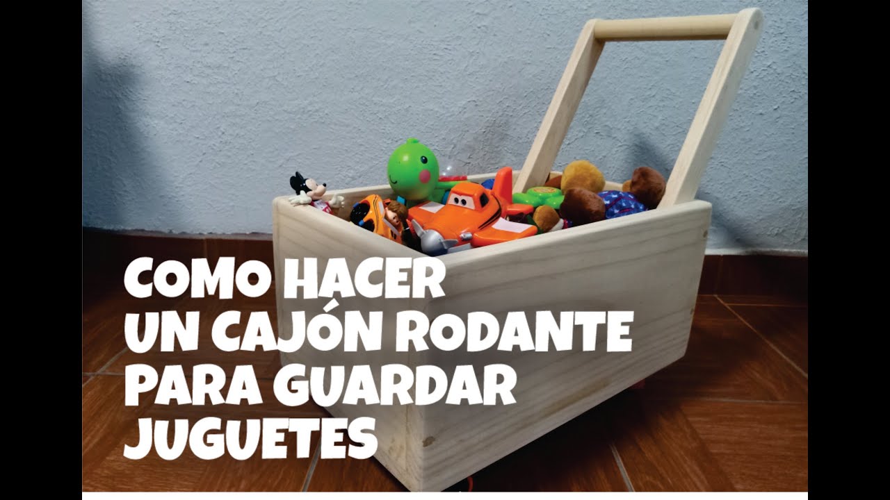 Cajón rodante para guardar juguetes