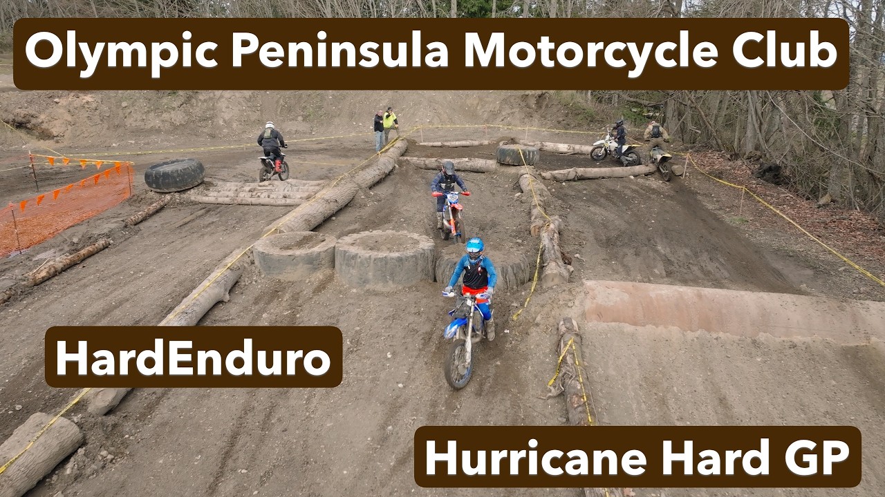 Hurricane Hard GP - HardEnduro Dirtbike Race across the Olympic Peninsula Motorcycle Club's property
