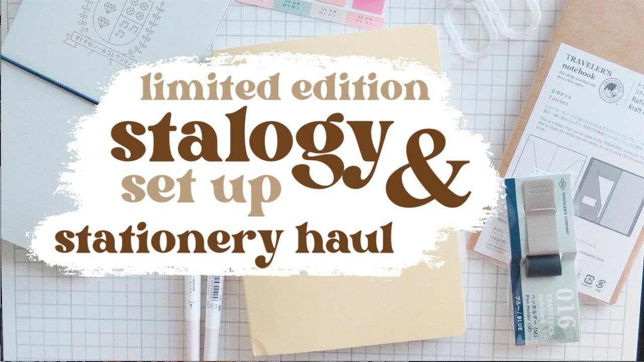 stalogy editor's series 365 days grid notebook a5 limited edition 🪄 set-up & stationery haul!