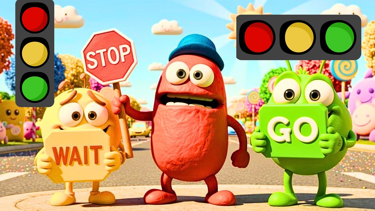 Red Light 🛑 Yellow Light 🟡 Green Light 🟢 | Traffic Lights for Kids | Doo Doo Land