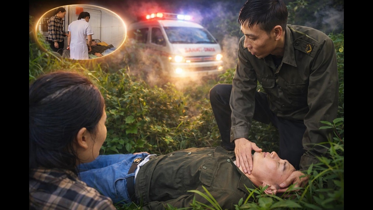 What happens when police officer Thuan is harmed by criminals and thrown into the river?