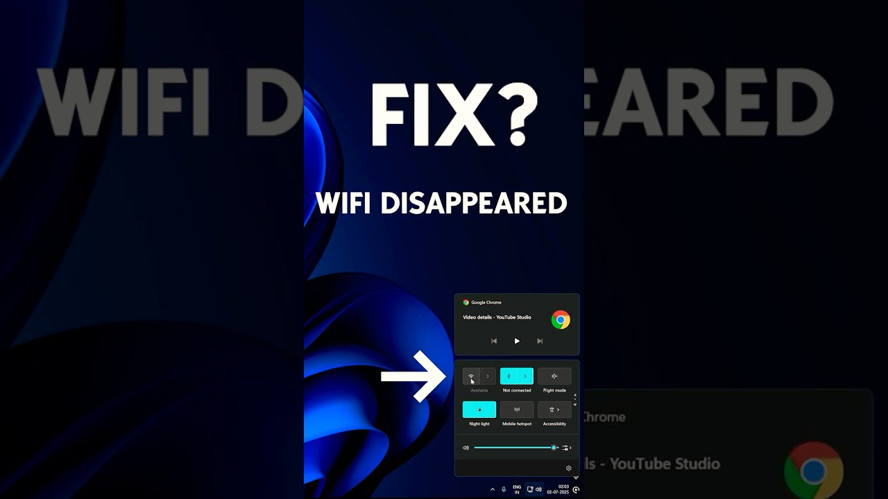 WiFi not Showing in Windows 11