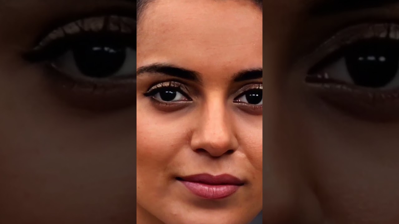 Kangana Ranaut 4K UHD Glamourous Nose And Face Ultimate Vertical  Close-Up