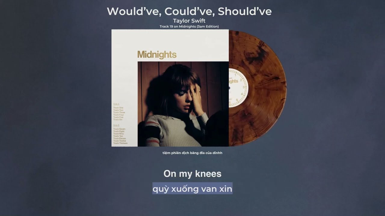 Vietsub - Lyrics || Would’ve, Could’ve, Should’ve - Taylor Swift (Midnights Album)