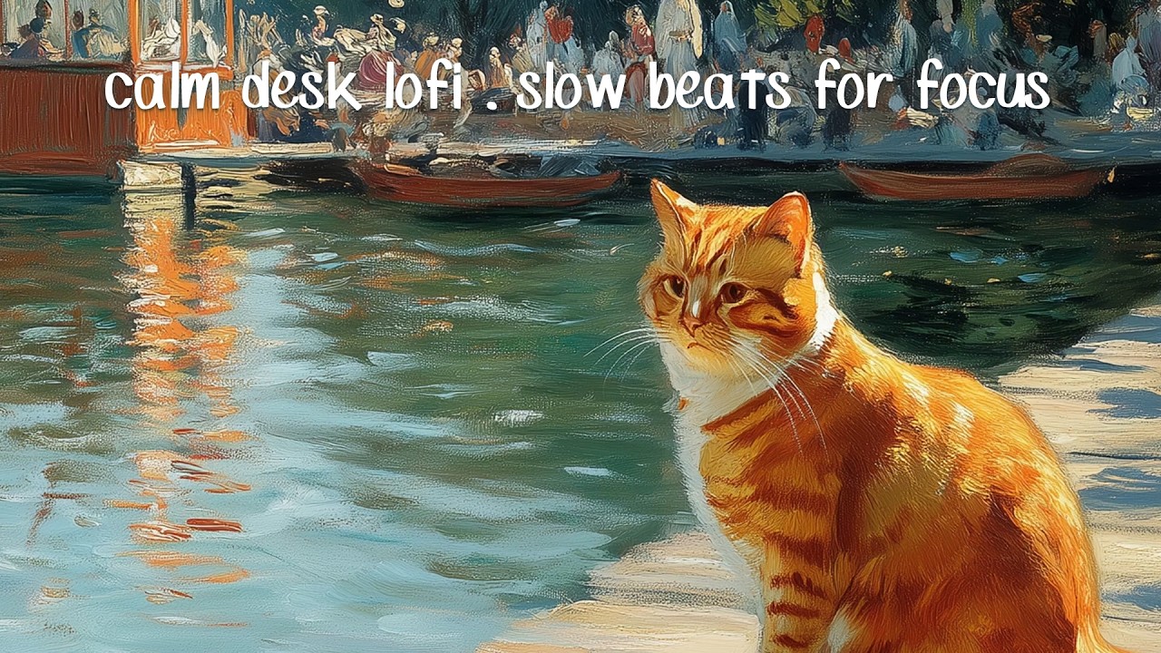 calm desk lofi 🕯️ | slow beats for focus