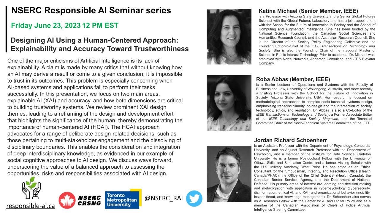 Designing AI Using a Human-Centered Approach: Explainability and Accuracy Toward Trustworthiness