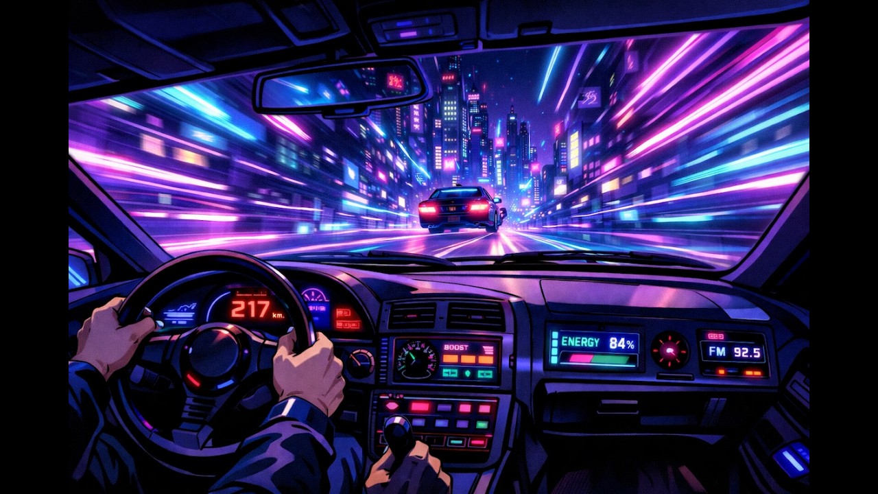 𝗡𝗜𝗚𝗛𝗧 𝗗𝗥𝗜𝗩𝗘 𝟮𝟬𝟳𝟳 🏎️ | Dark Synthwave : Outrun Mix for Immersive Driving