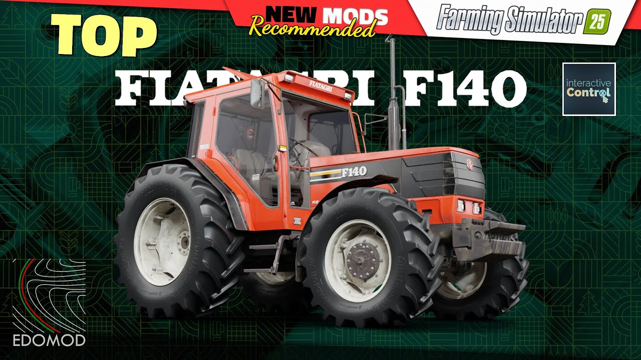 FS25 ★ TOP ★ FIATAGRI F140 (by EDOMod)(interactive control READY) - Farming Simulator 25 Mods Review