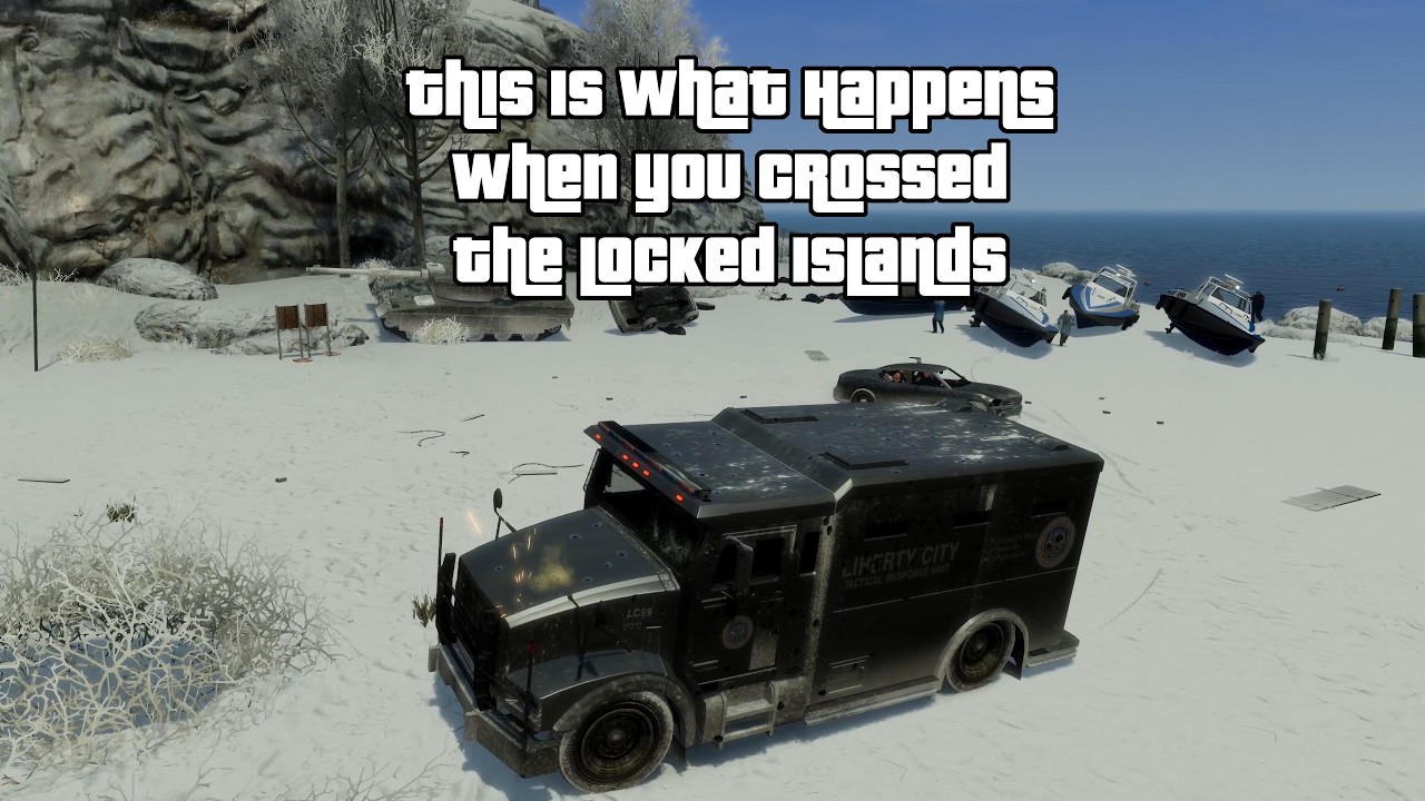 GTA IV - Crossing the Locked Islands + 6 Star Escape Vol.5