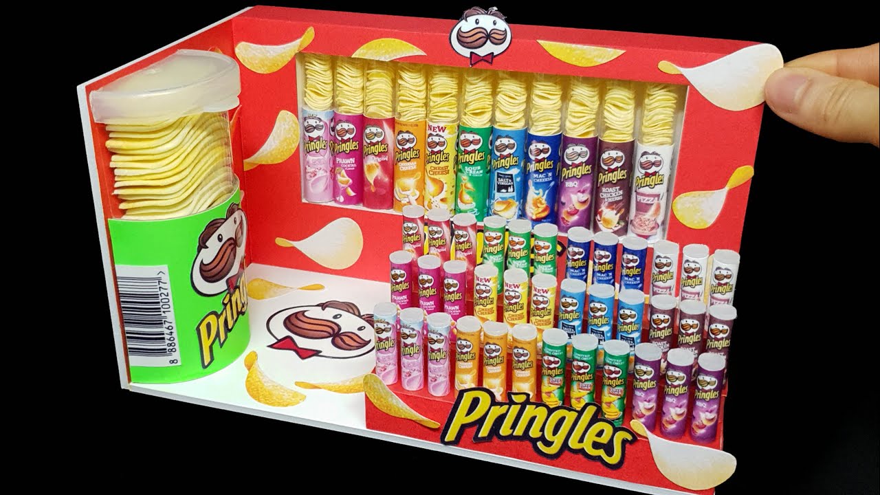 DIY Miniature Realistic Pringles Board Shop # - Build Amazing Pringles Shop !