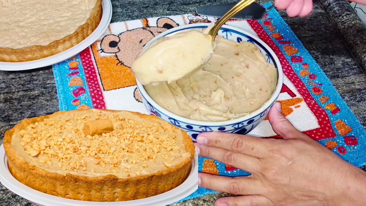 TORTA DE PAÇOCA CREMOSA FÁCIL CASEIRA E IRRESISTÍVEL