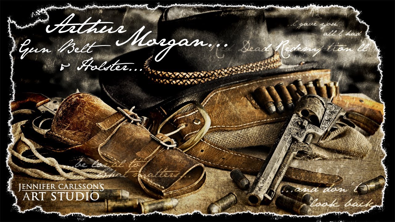 Arthur Morgan Gun Belt and Holster rig | Weathering and aging leather