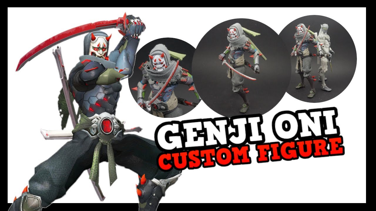 ASÍ LO HICE - Genji Oni Custom Figure ( Overwatch Ultimates )