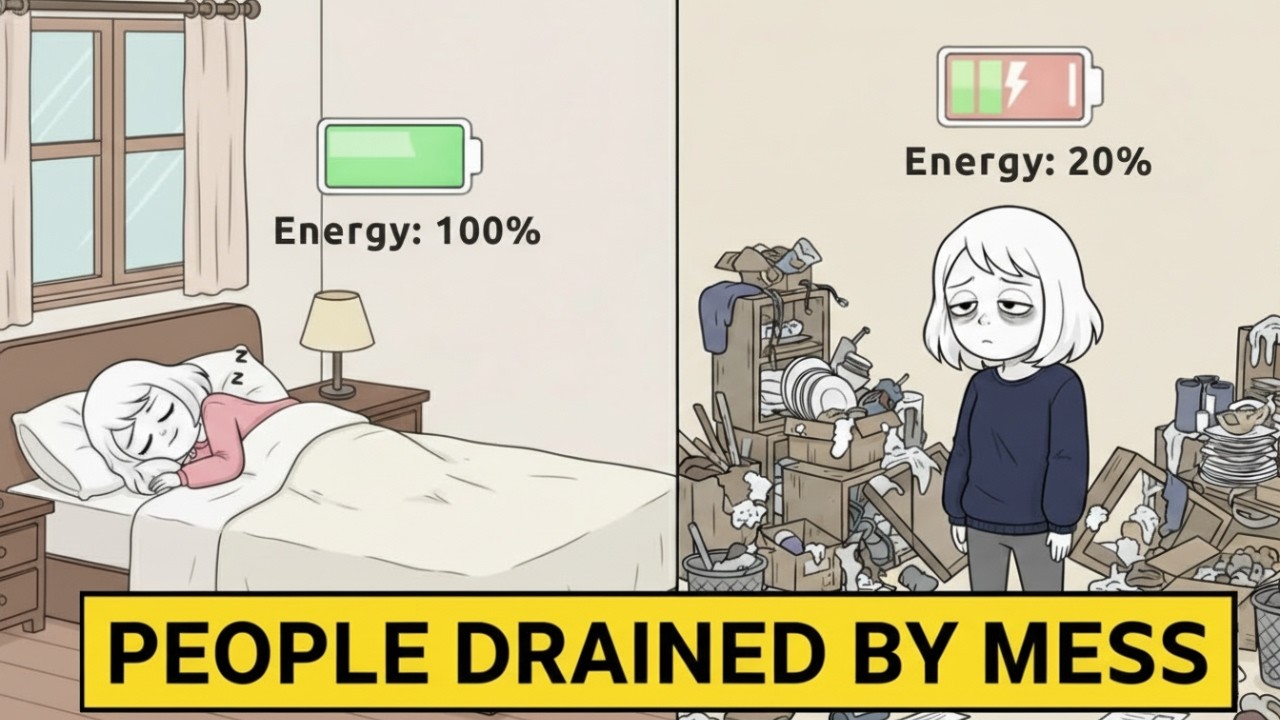 Psychology of People Who Feel Drained By Messy House