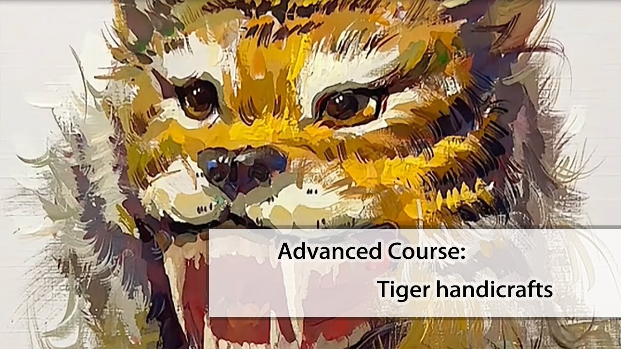 Tiger Craft: Vibrant Color Painting Process