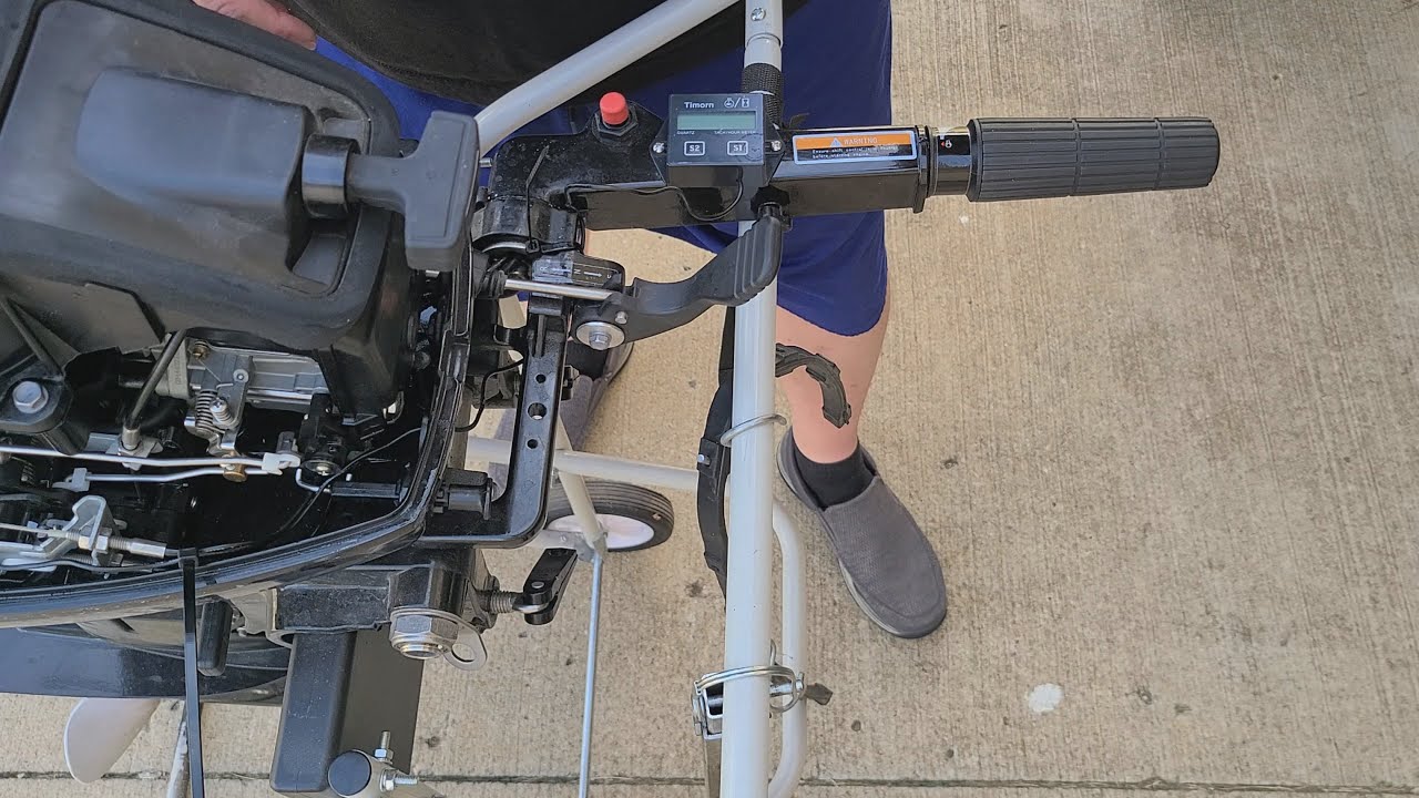Adding a tachometer / hour meter to my 2 stroke 18hp Hangkai outboard.