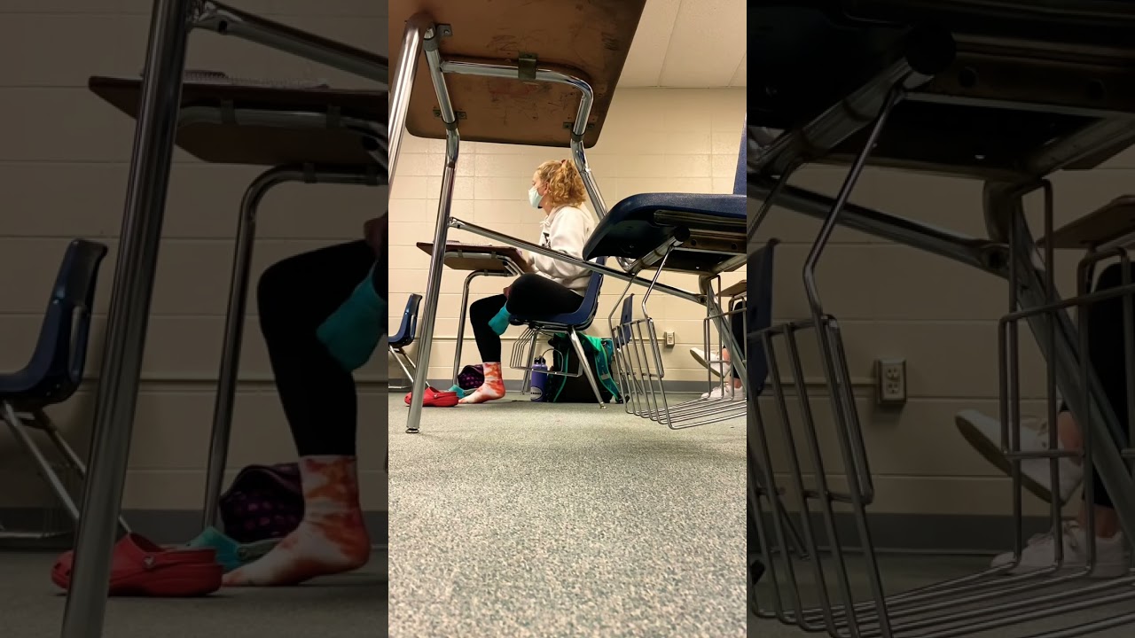 Candid Teen Tie-Dye Socks