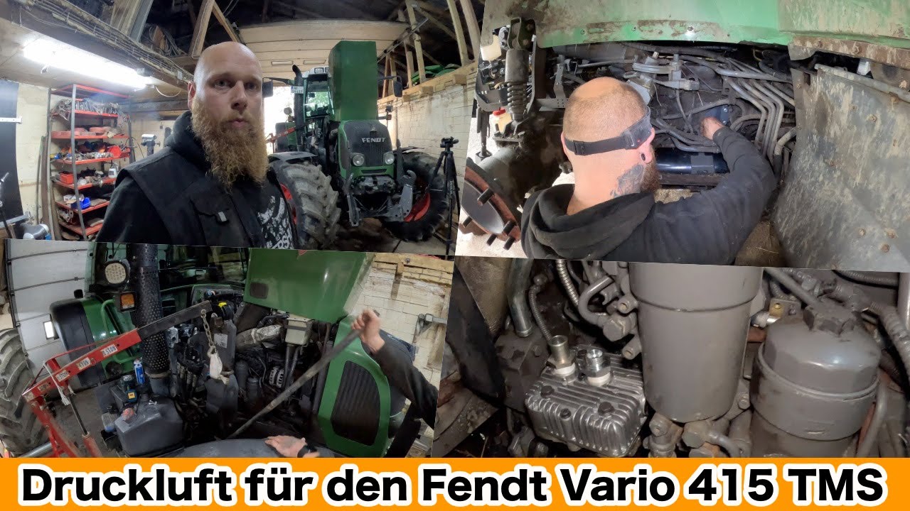 FarmVLOG#690 - Einbau Wabco Druckluftanlage am Fendt 415 Vario