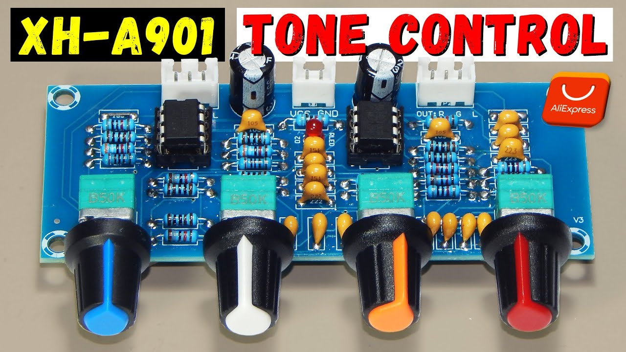 Corector de ton XH-A901 cu NE5532 – Test audio, răspunsul în frecvență și analiză electronică