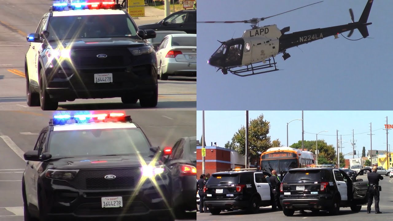 LAPD UNITS RESPONDING CODE 3 EMERGENCY INCIDENTS