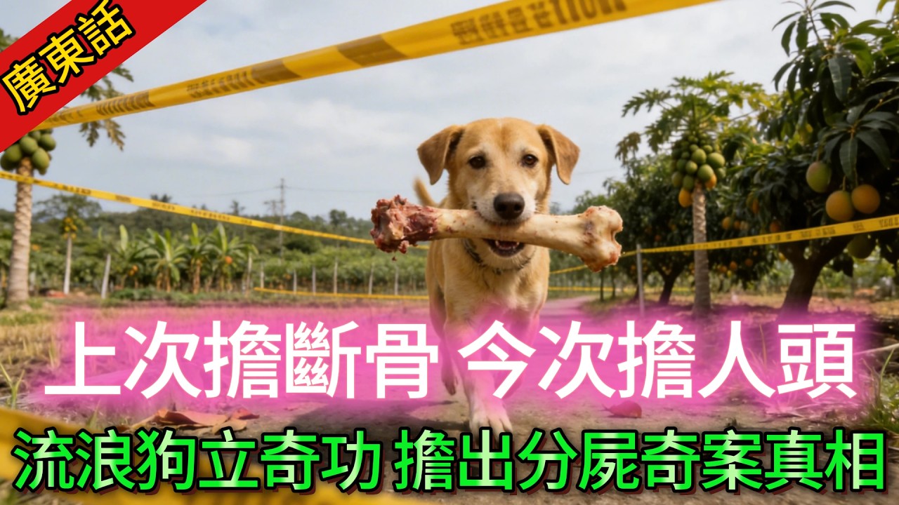 【真實案件】| 最猛狗偵探！流浪狗散步擔返節骨頭，主人以為係動物，定眼一睇嚇到腳軟！佢幫助警方尋獲三條關鍵線索，鎖定真兇！#犯罪#案件解說