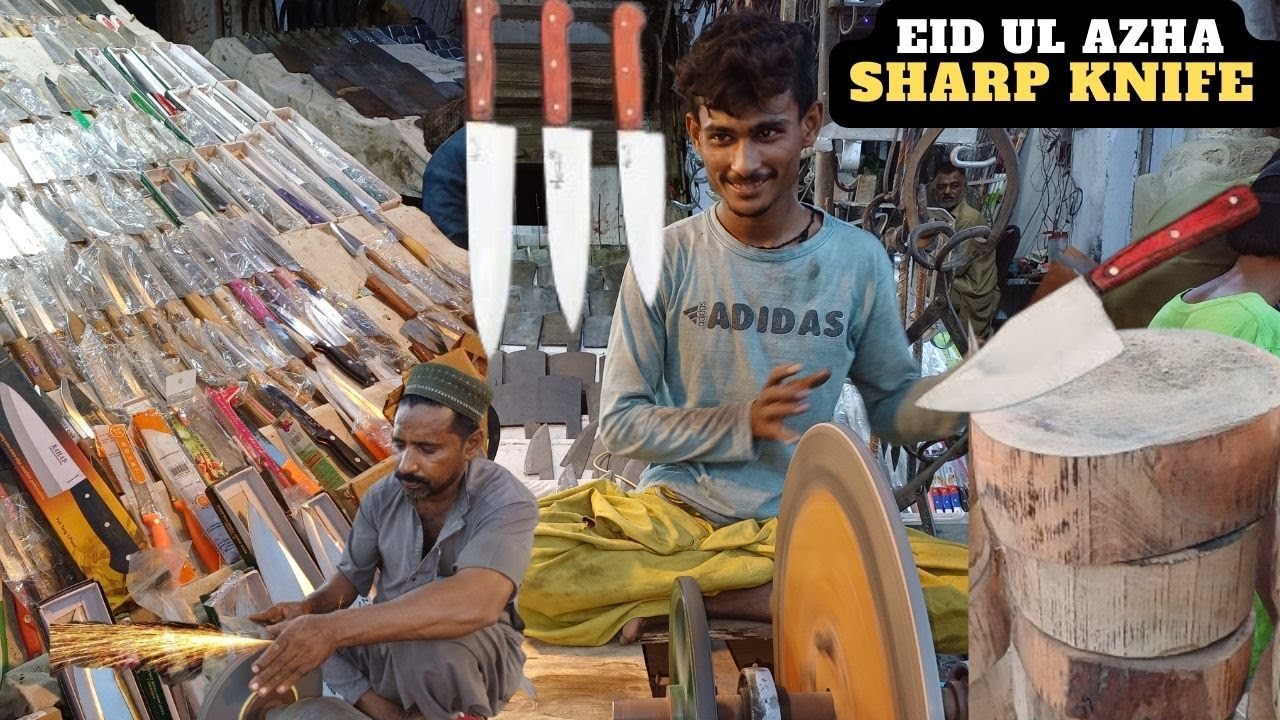 Knife Market in Karachi,Sharp Chaku ,Eid-ul-Azah Qurbani Pakistan 2024