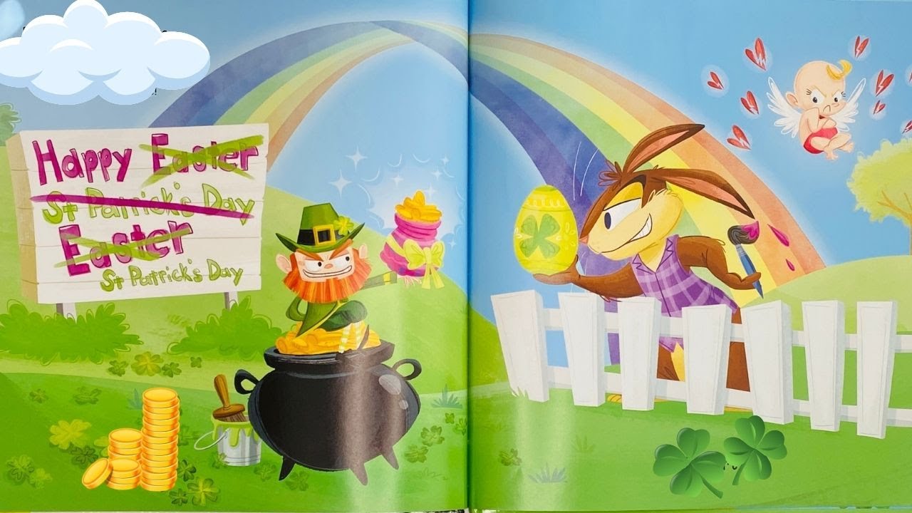 LEPRECHAUN vs. EASTER BUNNY 🍀🐰 Story Read Aloud with Plushies