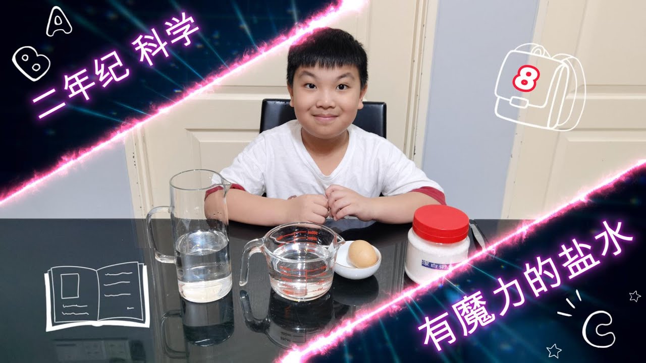 Primary School Homework - Magical Salt Water 二年级科学小实验【有魔力的盐水】