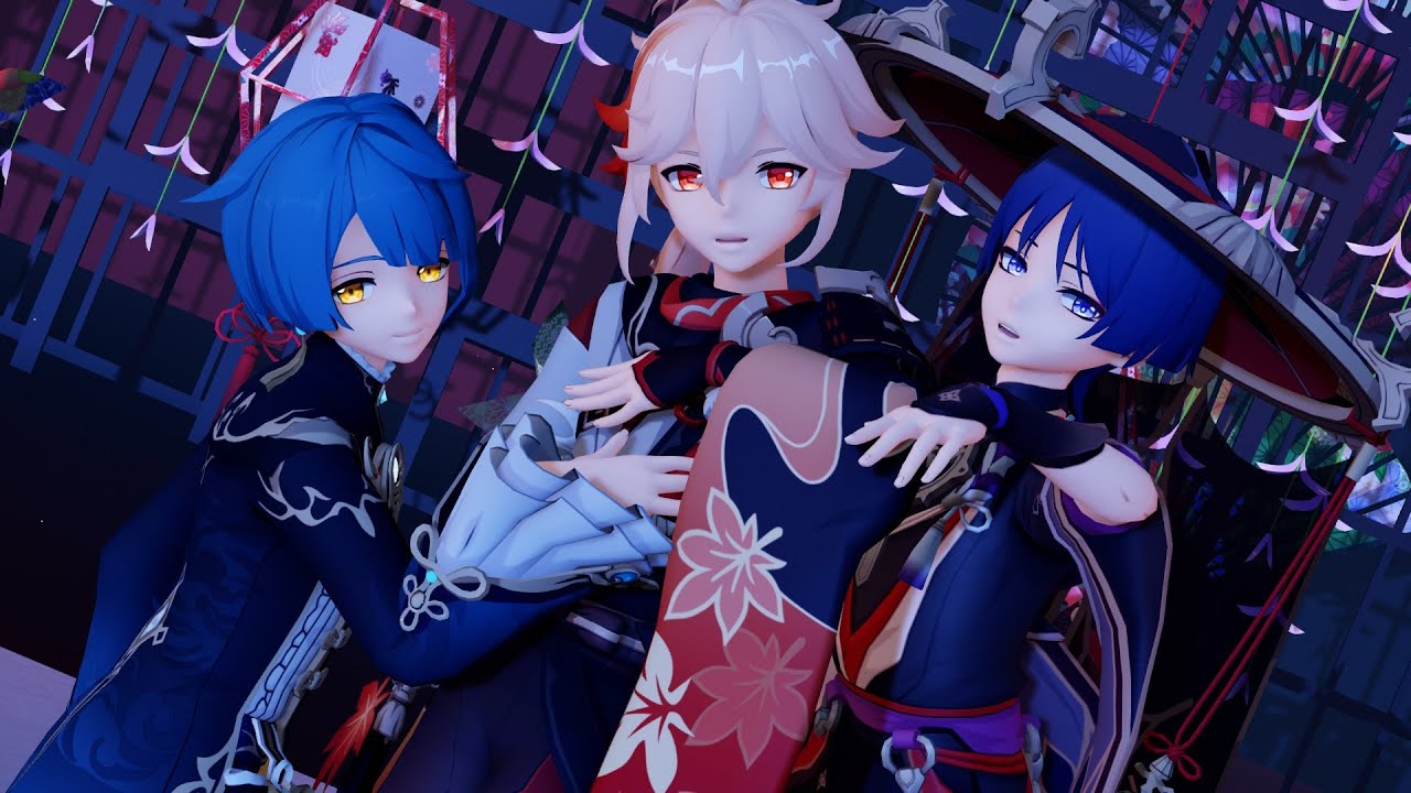 【MMD Genshin Impact】Jewel【Kazuha Scaramouche Xingqiu】