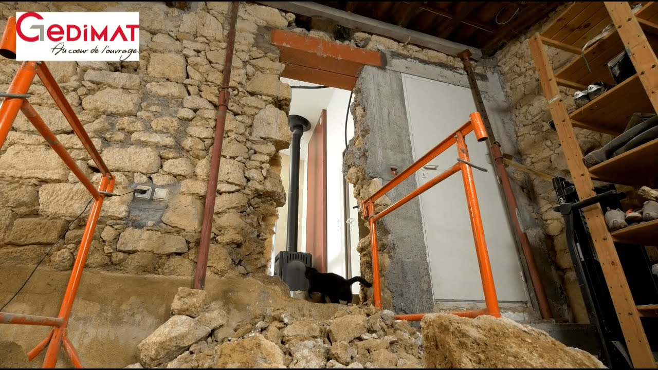 Ouverture d'une porte dans un mur en pierre - Ma Maison de A à Z