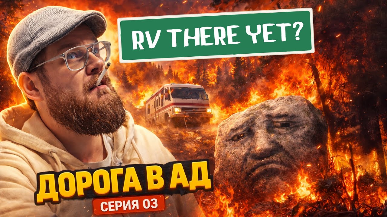 ДОРОГА В АД ЧЕРЕЗ ТРАМПЛИН, ЗМЕЙ, ГРУСТНЫЙ КАМЕНЬ И ГОРЯЩИЙ ЛЕС | RV THERE YET? | 03 СЕРИЯ