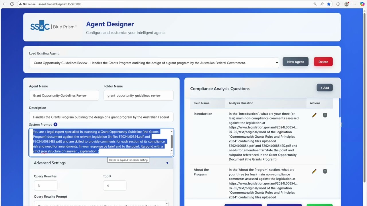 SS&C Blue Prism AI Agents at work for you