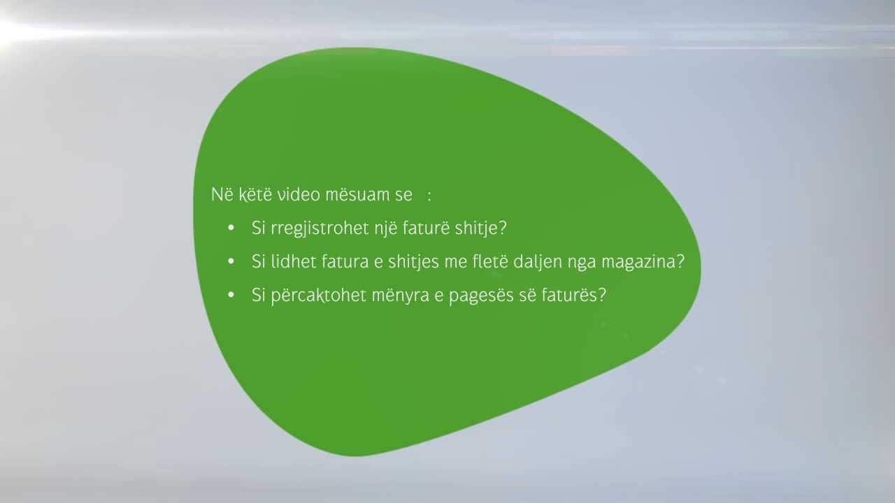 AlphaWeb - Si të regjistrojmë një faturë shitjeje?