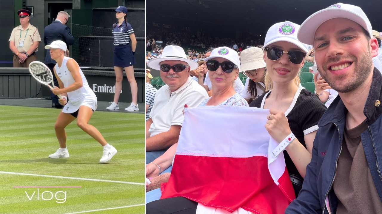 ZABRAŁAM BABCIĘ I TATĘ NA WIMBLEDON! 🎾 KORT CENTRALNY, IGA ŚWIĄTEK 🇵🇱  MARZENIE SPEŁNIONE 🥹❤️ | VLOG