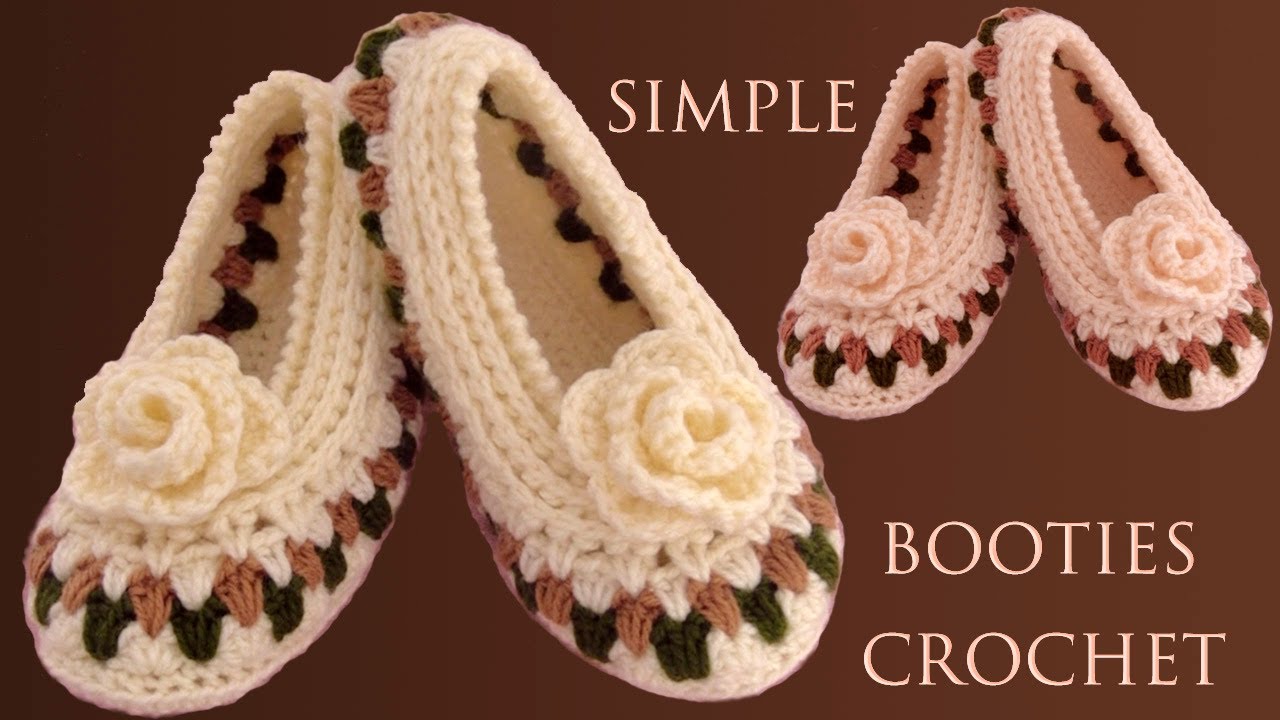 Zapatos a crochet Punto flores Primavera con rosas 3D y plantillas tejidas con ganchillo