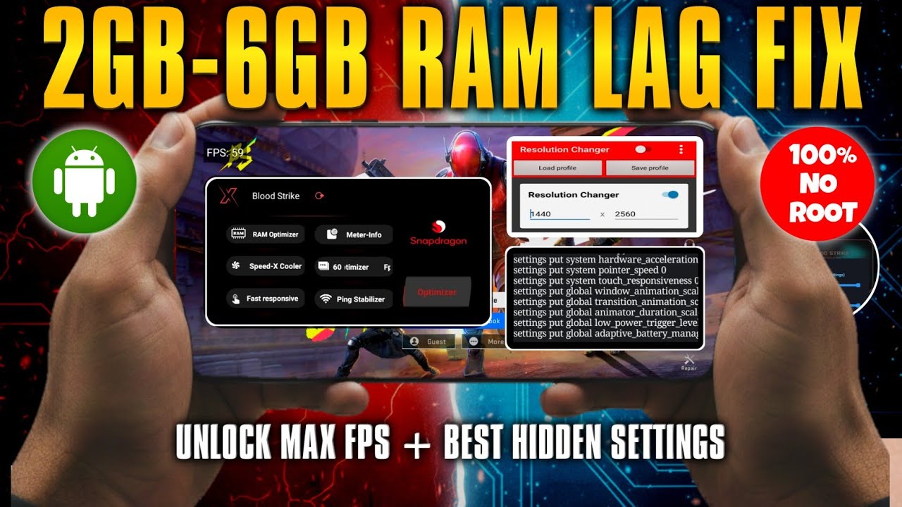 [Исправление задержек при использовании 2 ГБ/6 ГБ ОЗУ] Разблокируйте максимальную частоту кадров ...