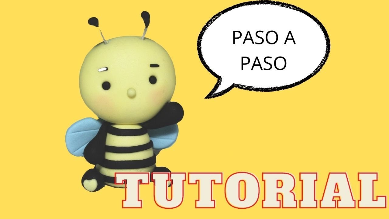 🐝APRENDE cómo hacer una ABEJA de Fondant Paso a Paso!