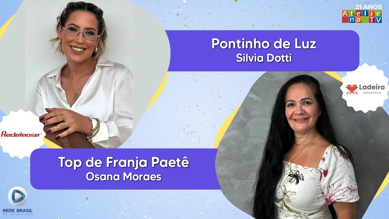 TOP DE FRANJA PAETÊ / PONTINHO DE LUZ