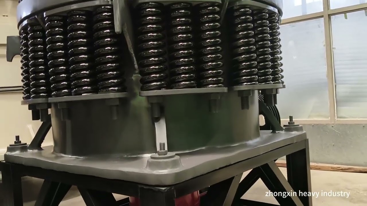 Check out zhongxin Spring Cone Crusher in action at the workshop,
