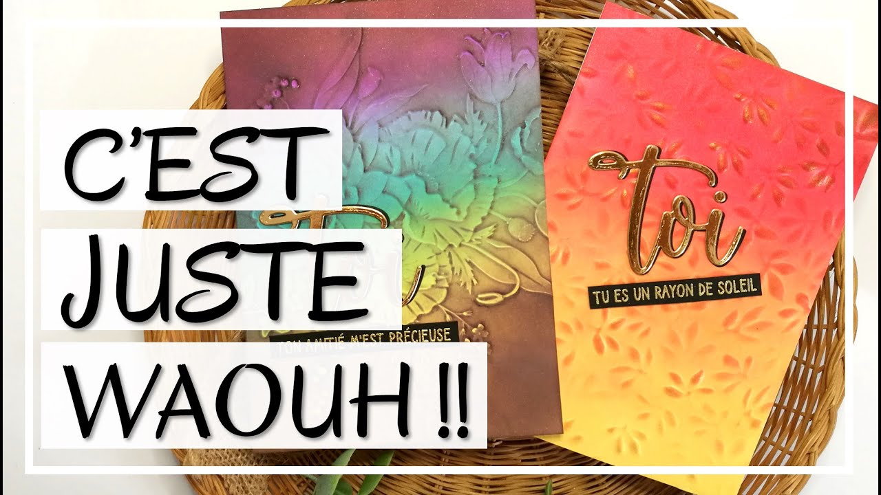 CLASSEURS DE GAUFRAGE : 7 TECHNIQUES À TESTER !!! TROOOOP BEAU ! DIY Tuto Carterie Scrapbooking
