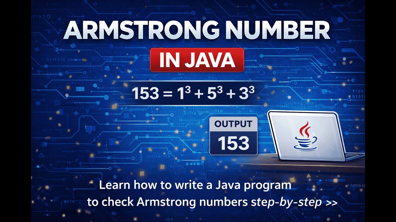 Armstrong Number Program in Java – Interview Logic