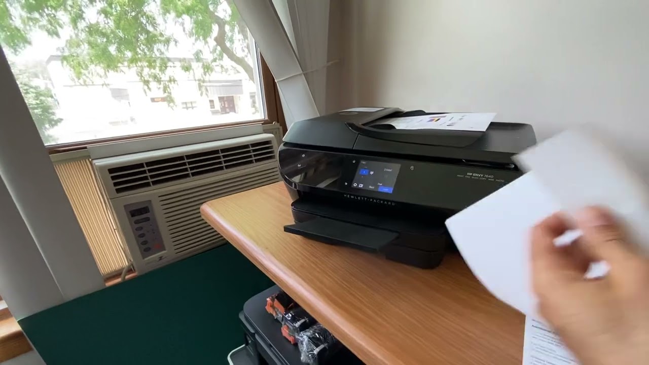 HP Envy 7640 Wireless All-in-One Photo Inkjet Printer Fax Scan Copy & Ink Set.