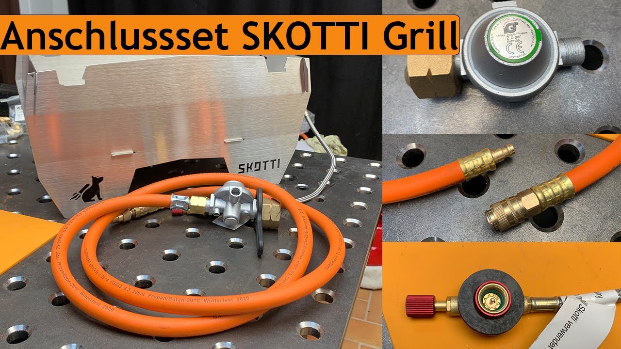 Skotti Grill Anschlussset von GARDINGER | Skotti Campinggrill anschließen und in Betrieb nehmen
