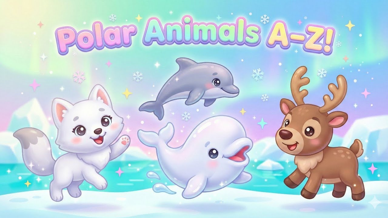 Polar Animals A–Z 🧊❄️ | Learn Arctic Animals Alphabet | Toddler & Kids ABC | Little Letters Land