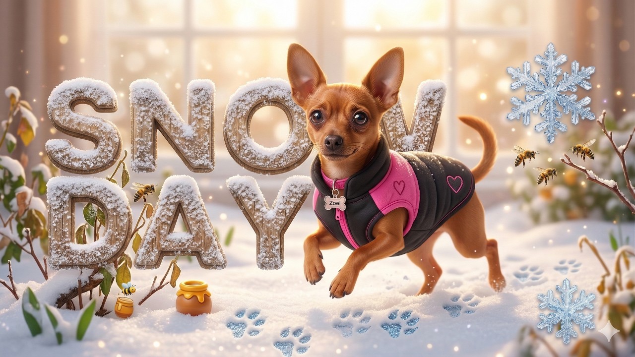 Min Pin Goes Crazy in Dutch Snow!❄️