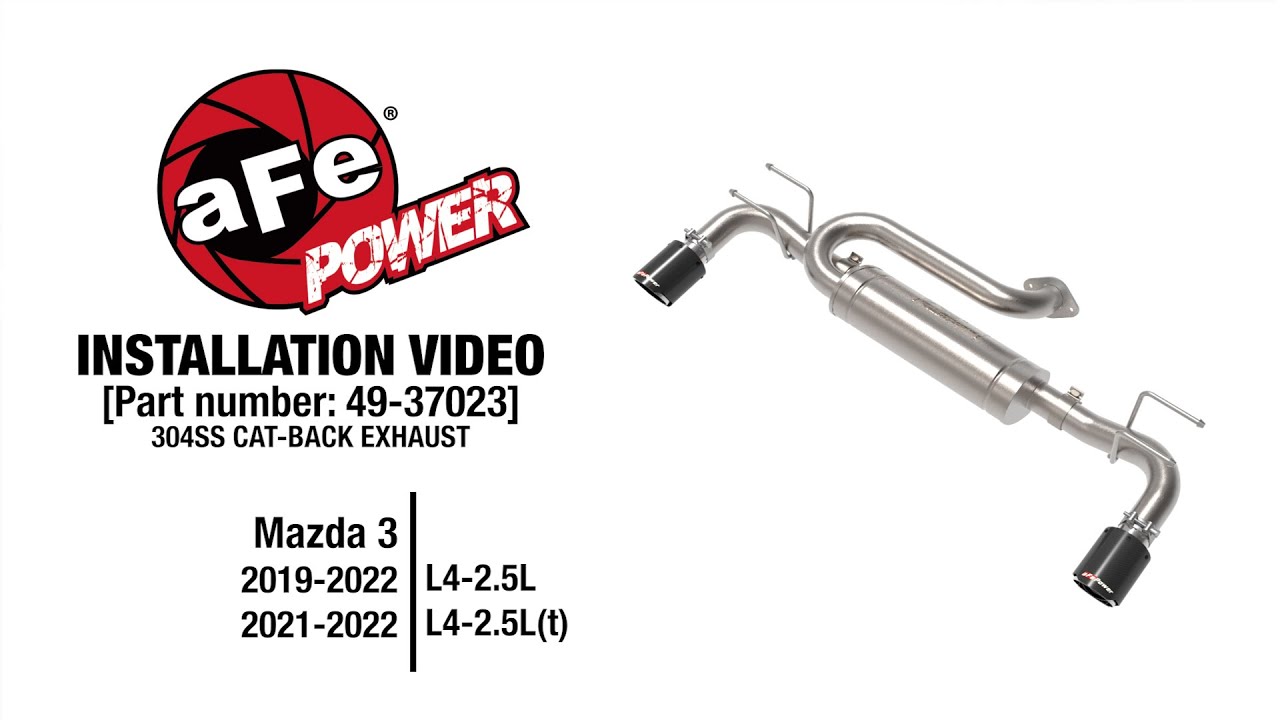 Mazda 3 Takeda Axle-Back Exhaust Install (19-25 2.5L NA / 2.5L Turbo )