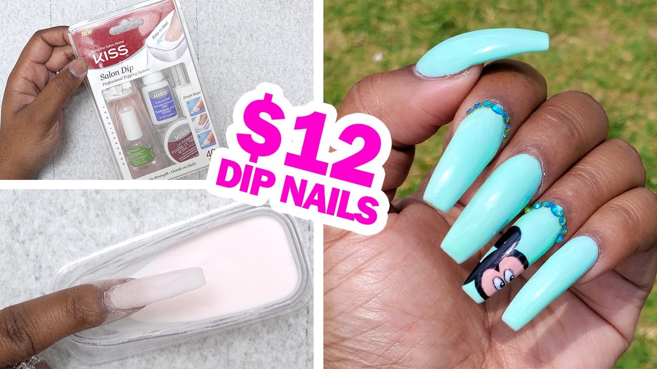 Делаю маникюр с помощью набора Kiss Dip Powder Nail Kit