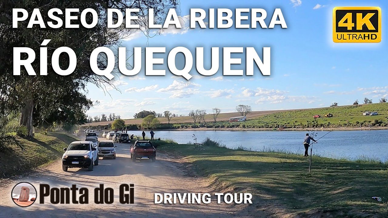 【4K】La magia del RÍO QUEQUÊN en NECOCHEA #driving tour virtual -COSTANERA a la TARDE- 2022 ARGENTINA