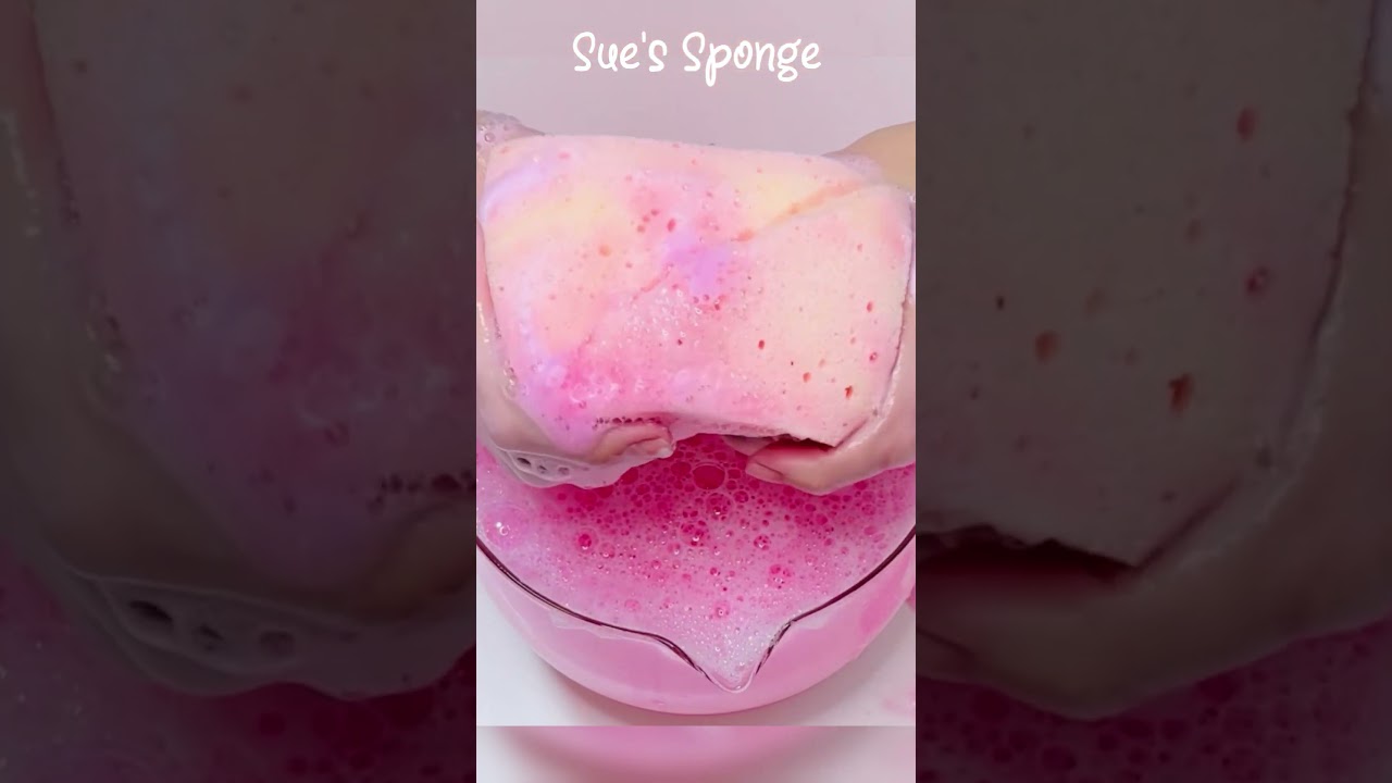 ASMR Cheese Sponges x Pink Mixture